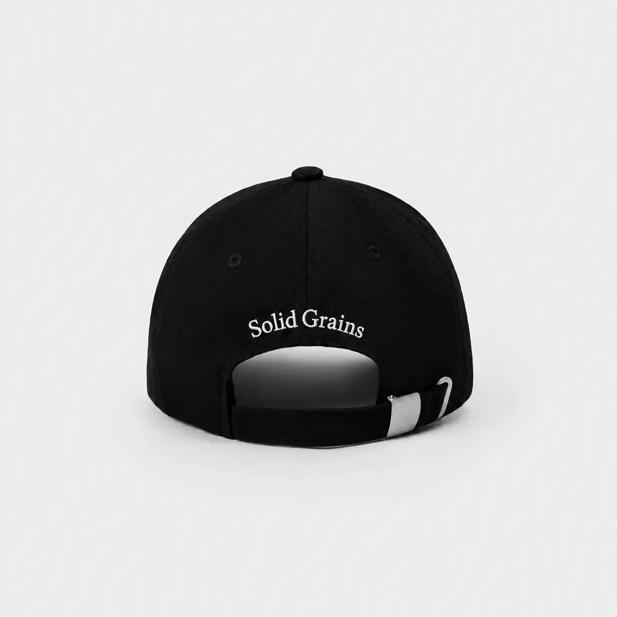 Solid Grains Embroidered Cotton Baseball Cap – Adjustable Strapback