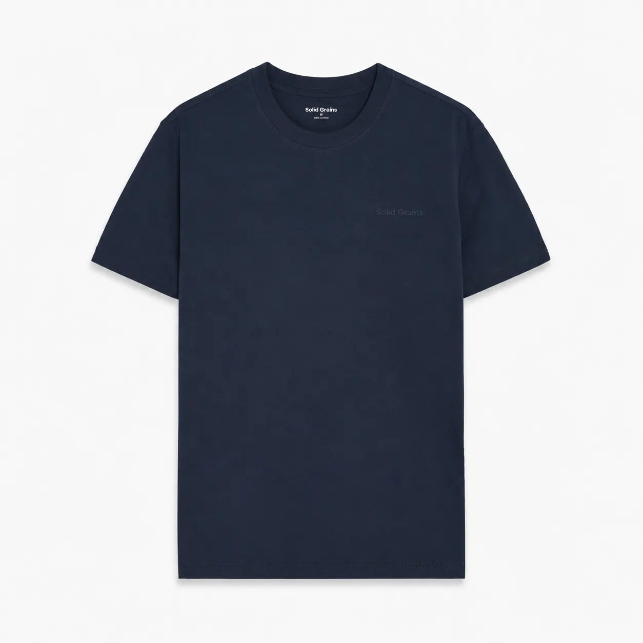Solid Grains Tonal Logo Cotton T-Shirt – Regular Fit