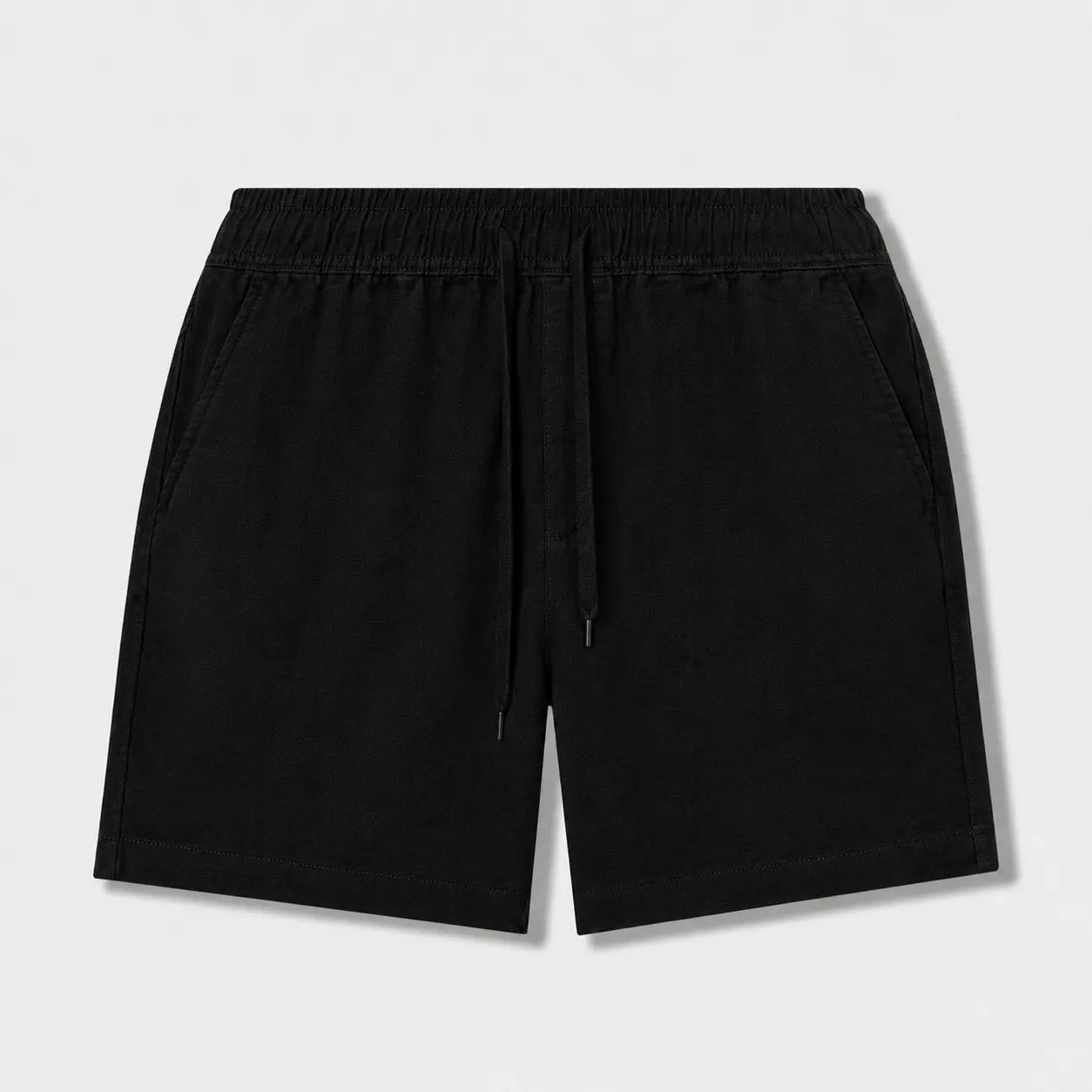 Solid Grains Cotton Drawstring Shorts – Regular Fit  Description