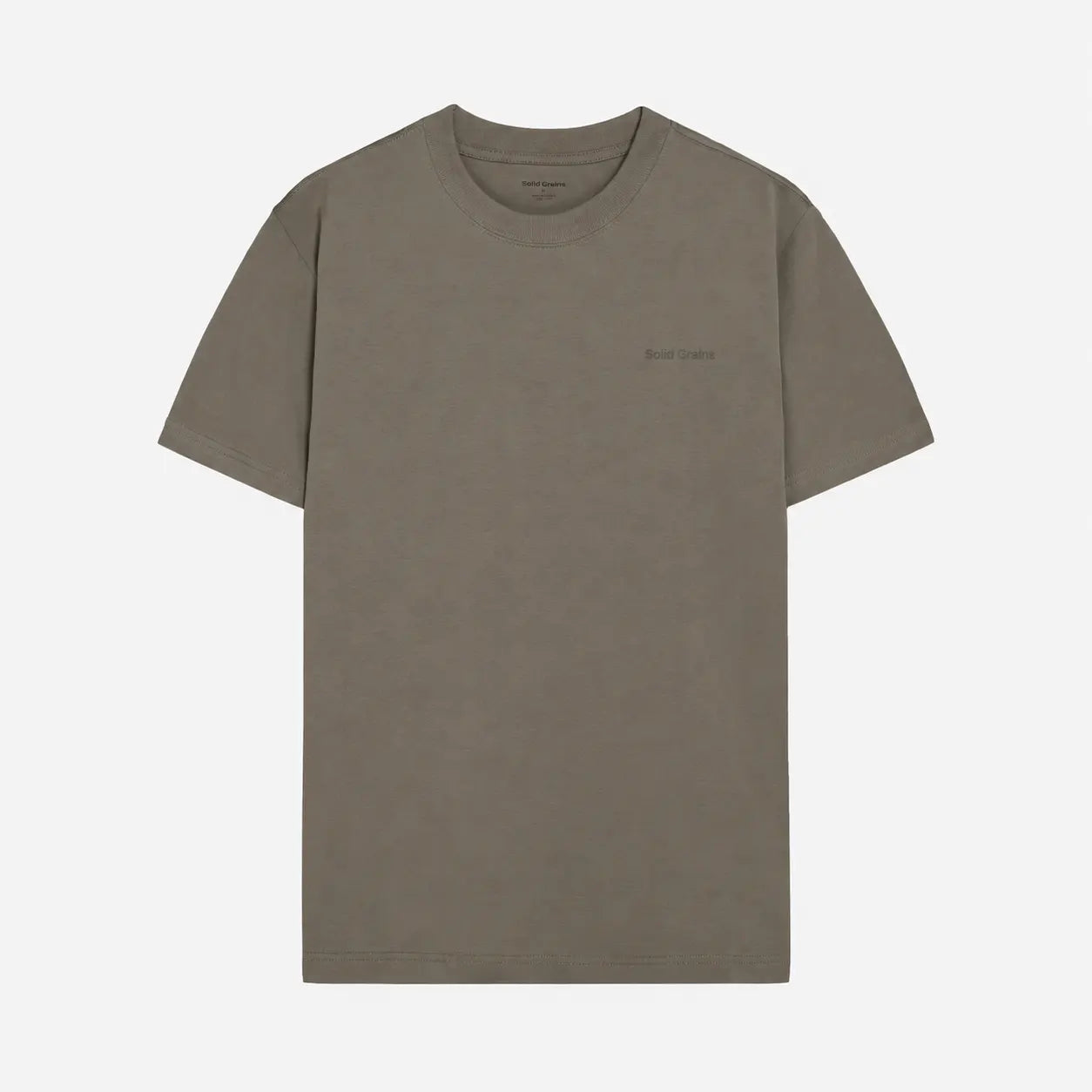 Solid Grains Tonal Logo Cotton T-Shirt – Regular Fit