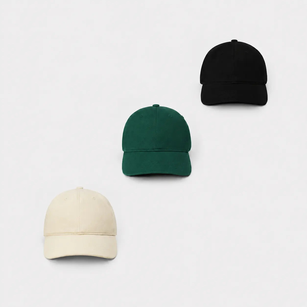 Solid Grains Embroidered Cotton Baseball Cap – Adjustable Strapback