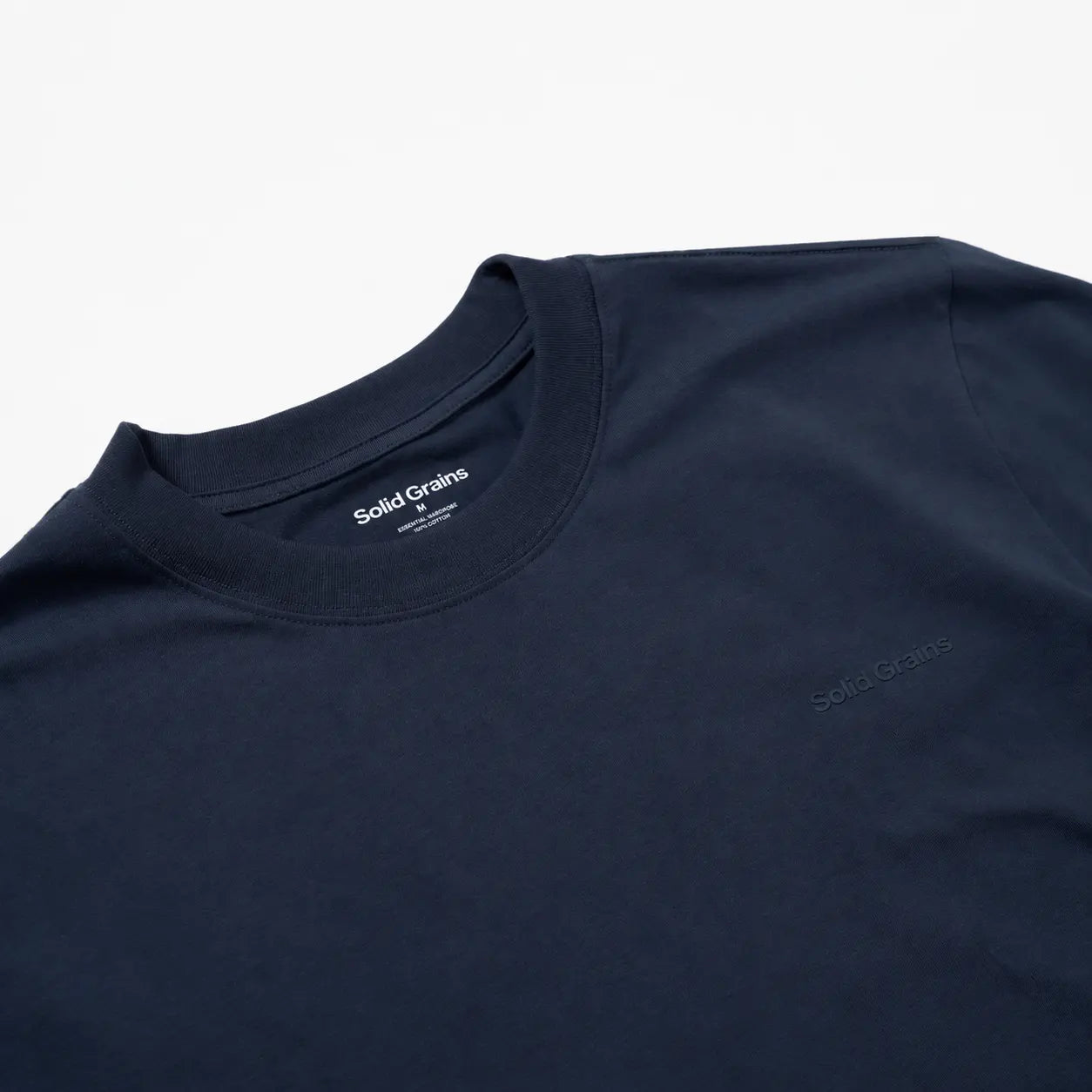 Solid Grains Tonal Logo Cotton T-Shirt – Regular Fit