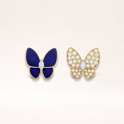 Asymmetric Butterfly Stud Earrings