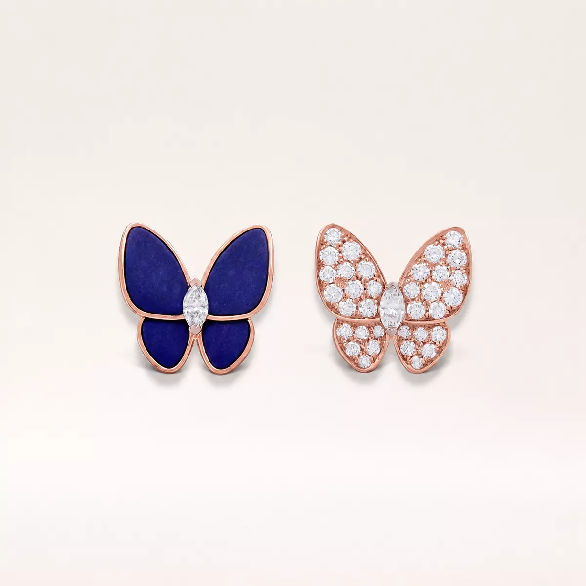 Asymmetric Butterfly Stud Earrings - view 5