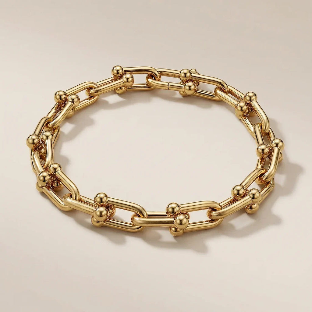 Beaded Link Chain Bracelet