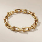 Beaded Link Chain Bracelet