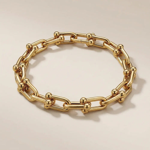 Beaded Link Chain Bracelet