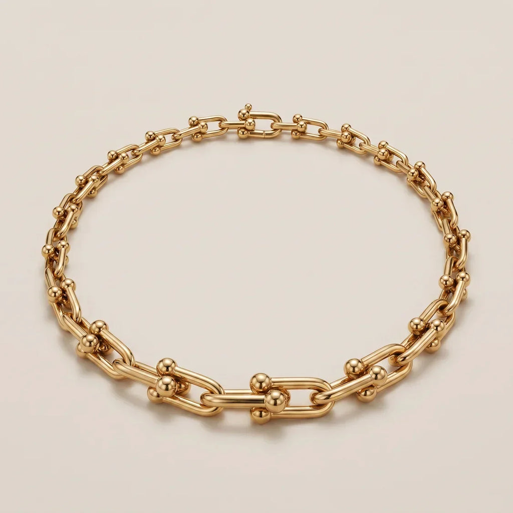 Beaded Link Chain Necklace
