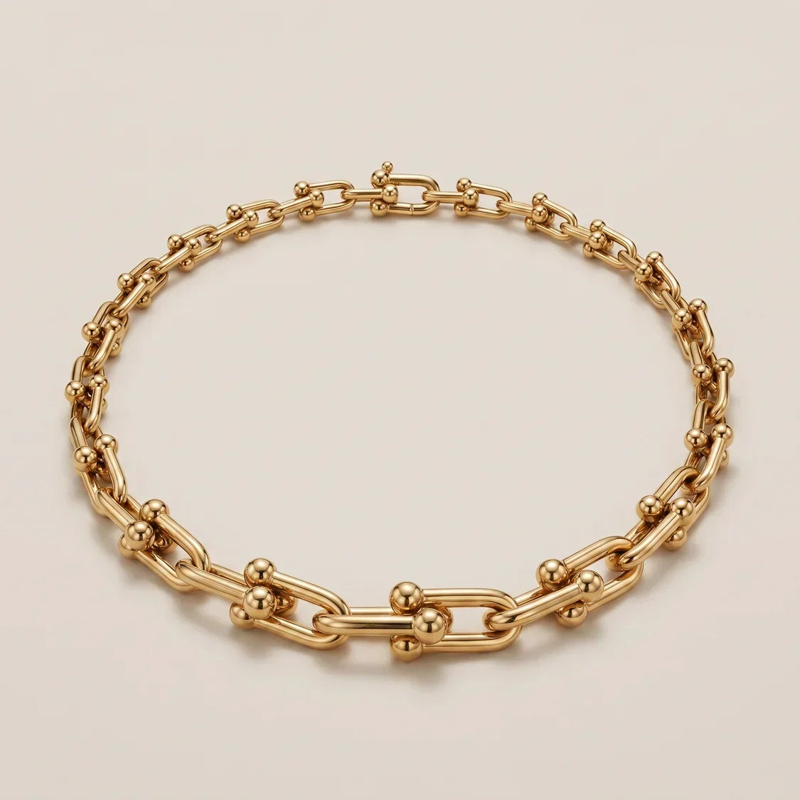 Beaded Link Chain Necklace