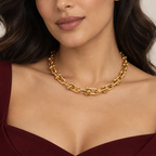 Beaded Link Chain Necklace - view 3