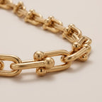 Beaded Link Chain Necklace - view 4