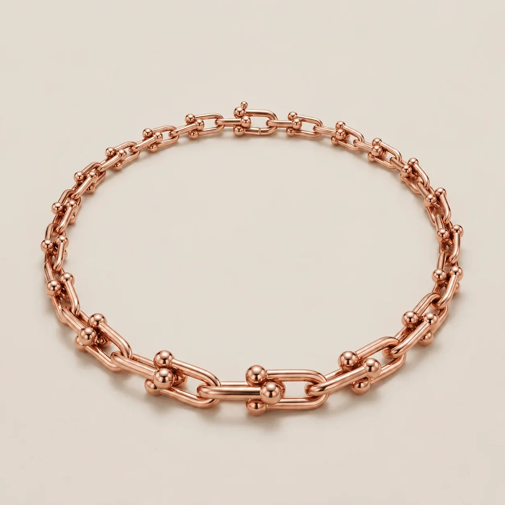 Beaded Link Chain Necklace - view 6