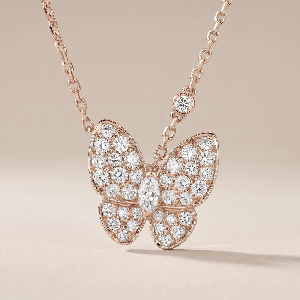 Butterfly CZ Necklace - view 5