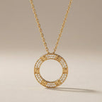 Circle CZ Necklace
