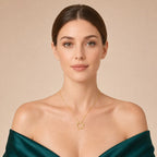 Circle CZ Necklace - view 2