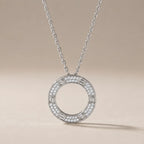 Circle CZ Necklace - view 5