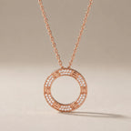 Circle CZ Necklace - view 6