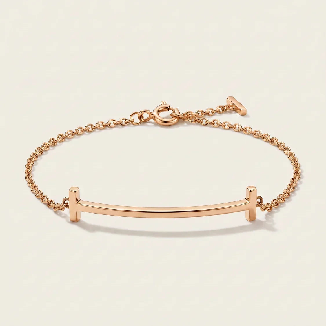 Curved Bar Chain Bracelet - view 5
