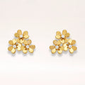 CZ Blossom Cluster Stud Earrings