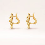 CZ Blossom Cluster Stud Earrings - view 4