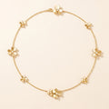 CZ Blossom Station Necklace
