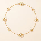 CZ Blossom Station Necklace