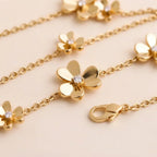 CZ Blossom Station Necklace - view 4