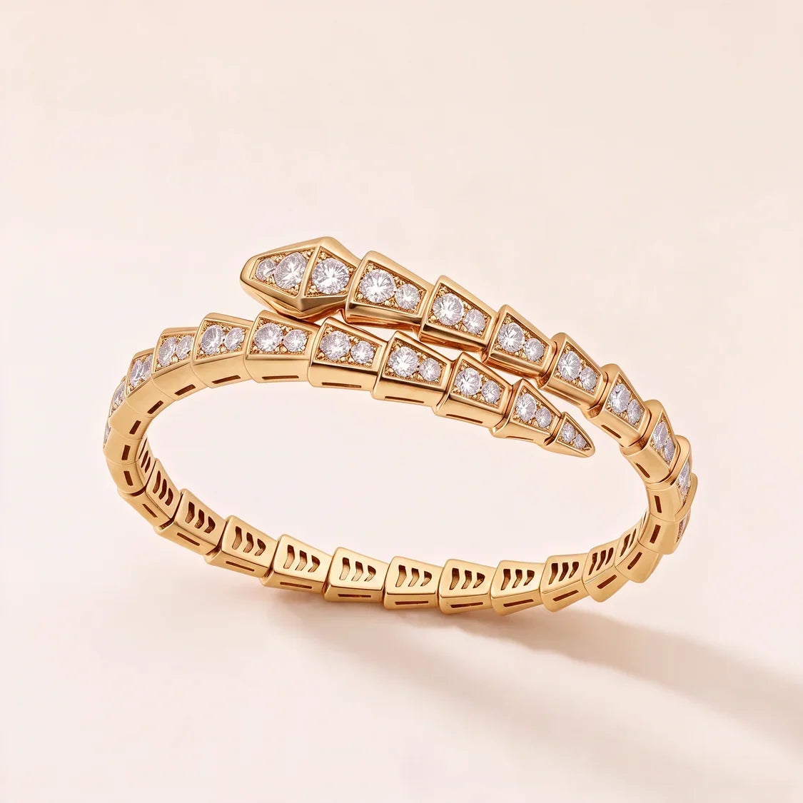 CZ Double Wrap Bracelet