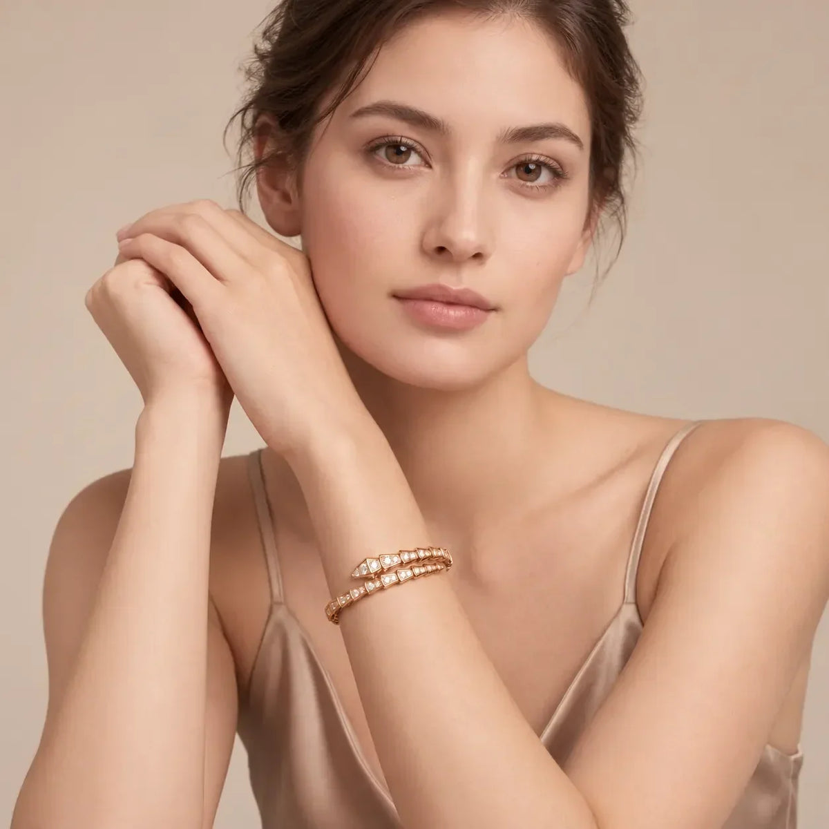 CZ Double Wrap Bracelet - view 2