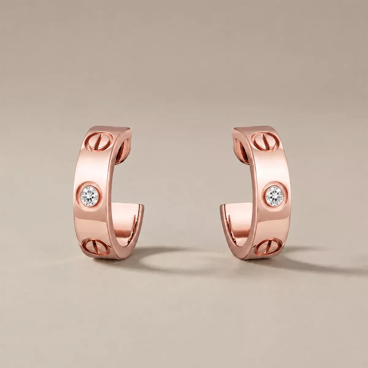 CZ Signature Hoop Earrings - view 5
