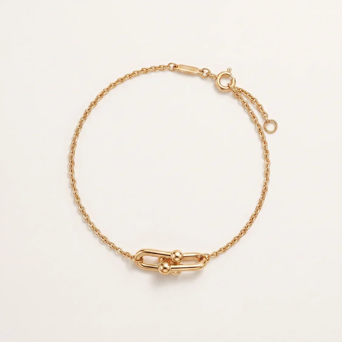 Double Link Beaded Chain Bracelet