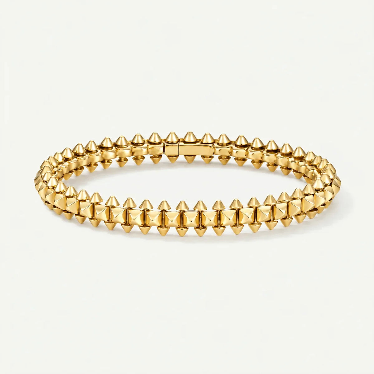 Double Spike Stud Bracelet