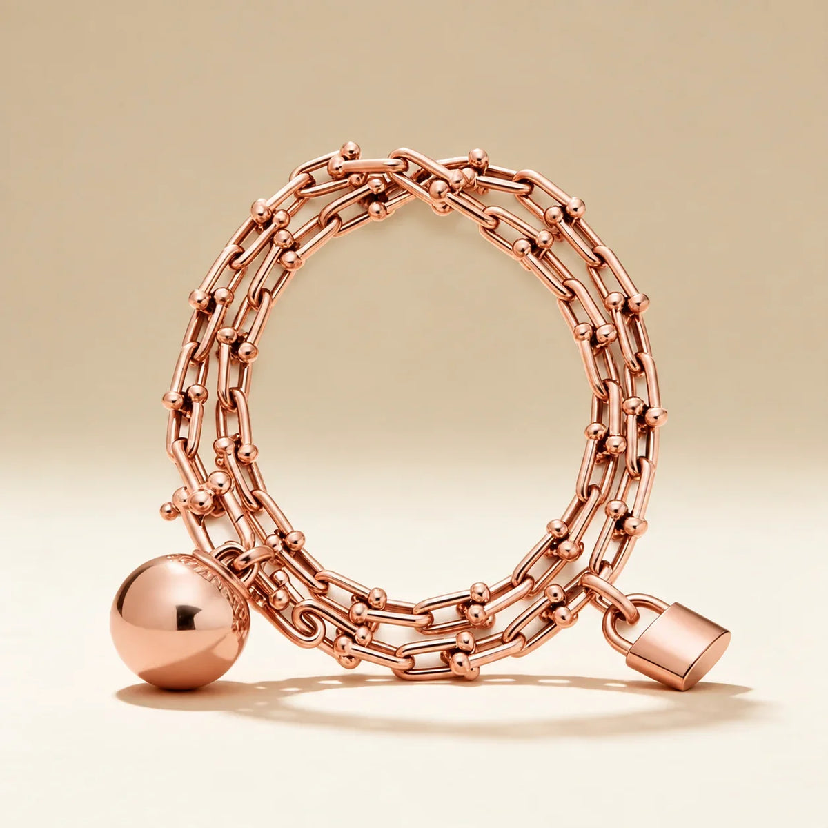 Layered Link Charm Bracelet - view 5