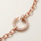 Open Ring CZ Necklace - view 4