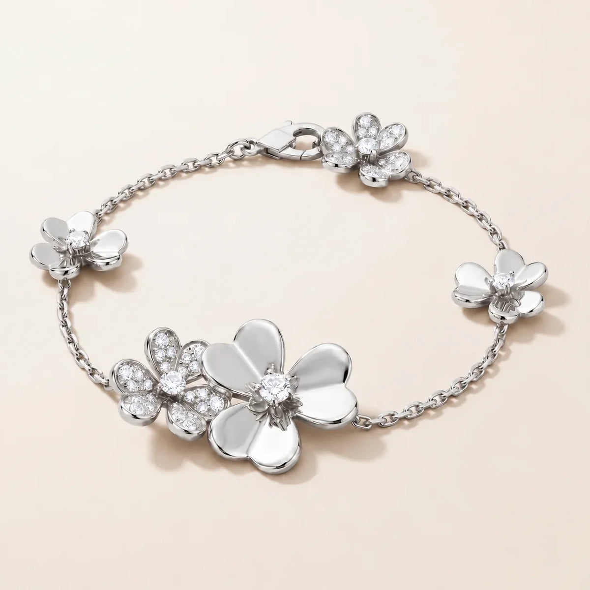 Pavé Blossom Station Bracelet - view 5