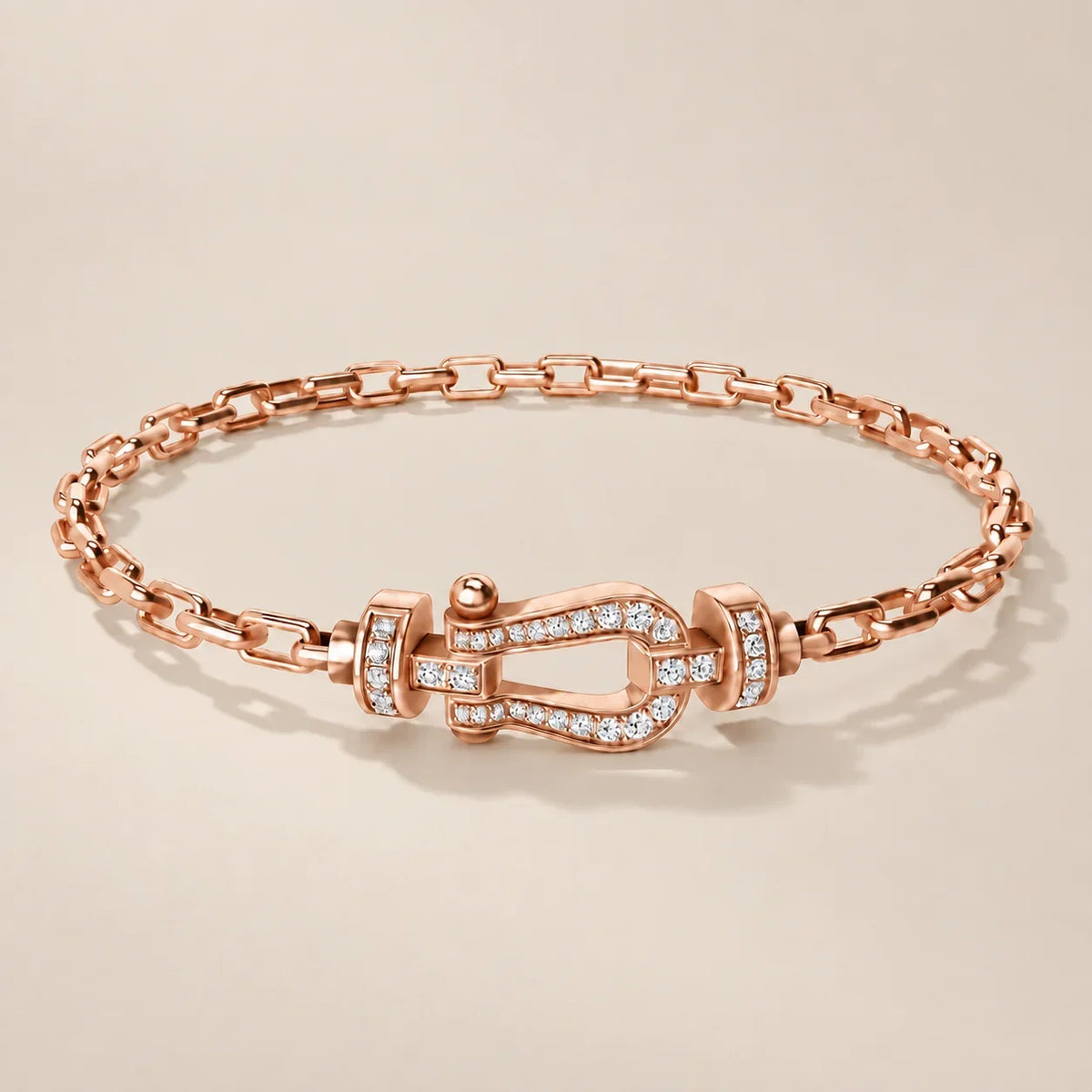 Pavé CZ Buckle Link Bracelet - view 5
