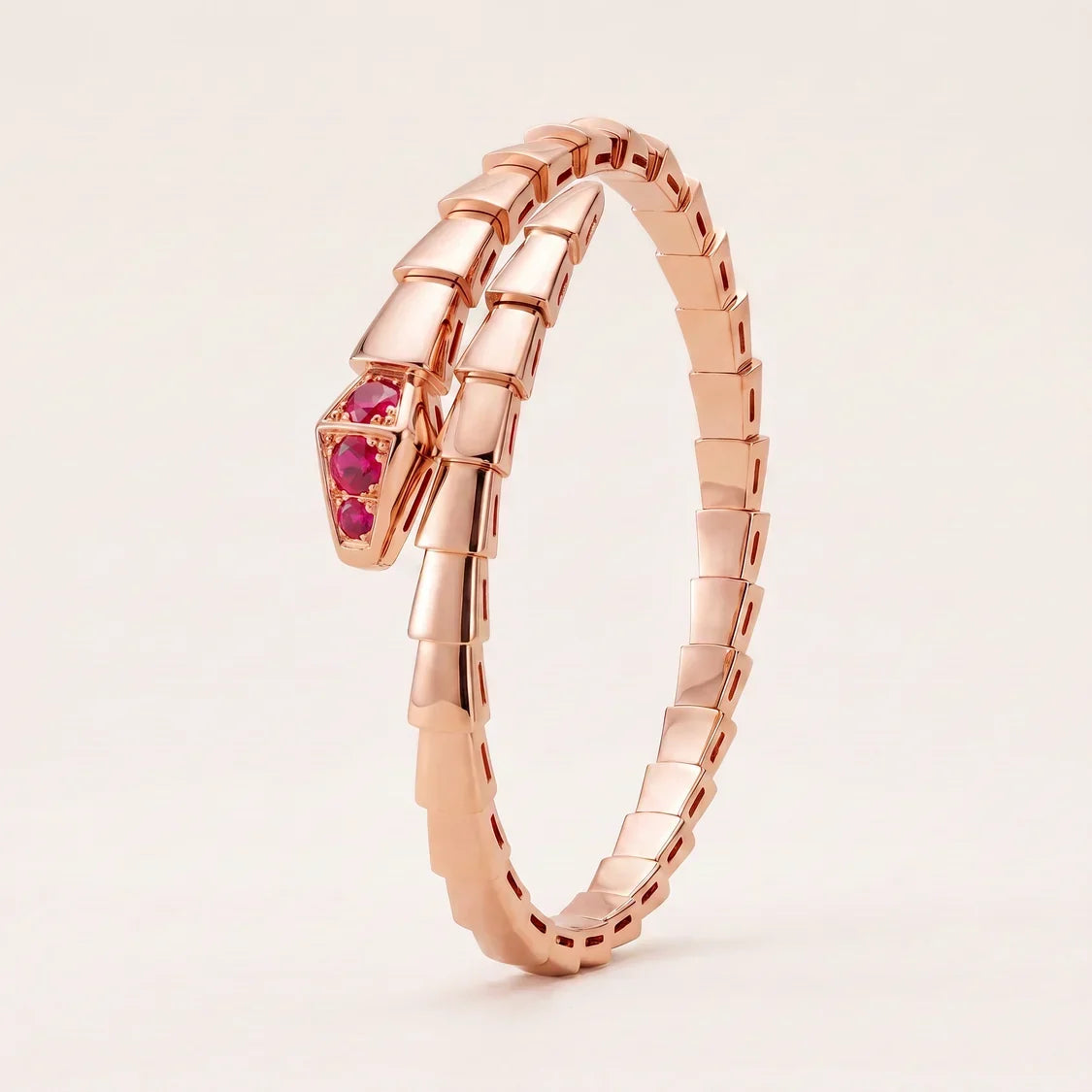 Pink CZ Double Wrap Bracelet