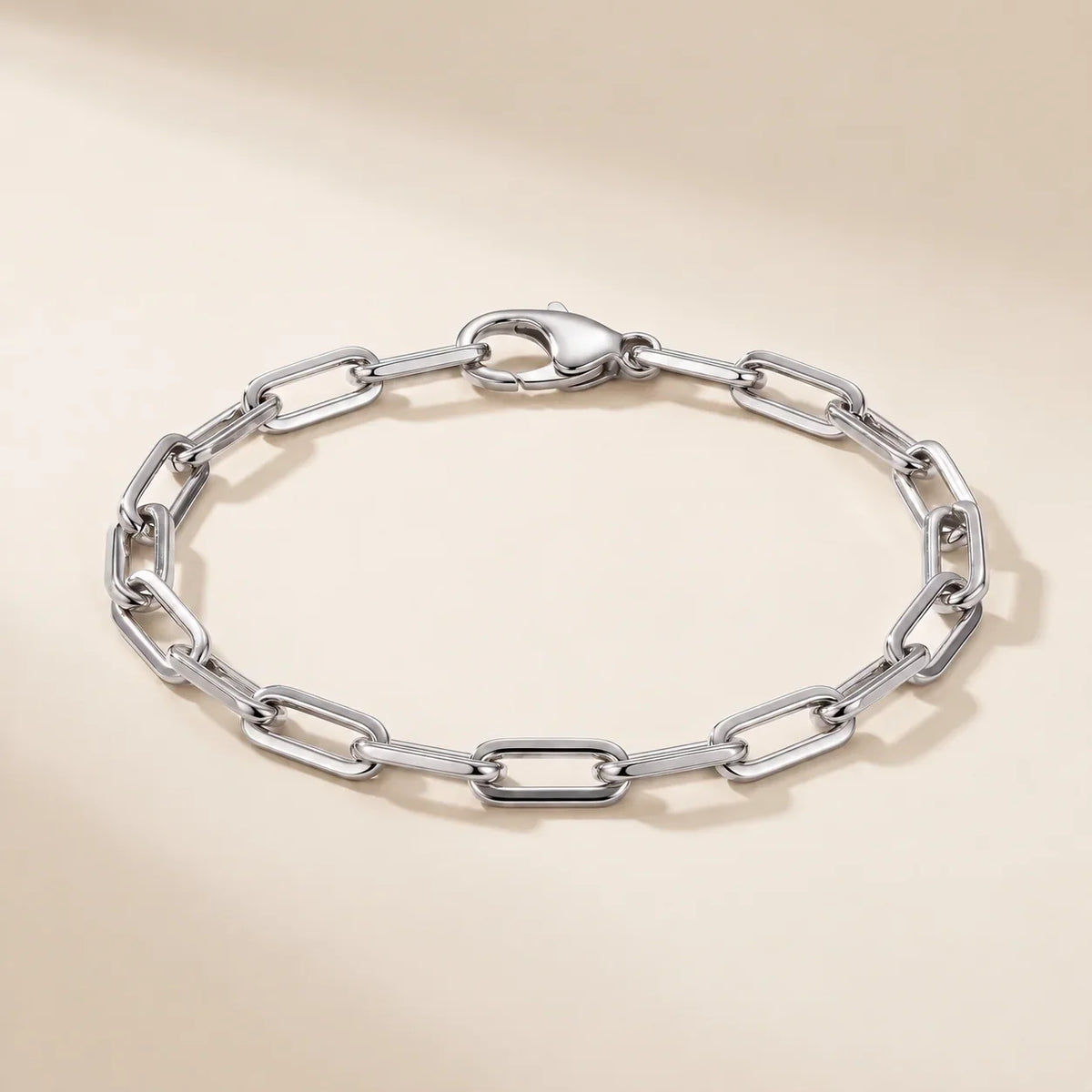 Rectangular Link Chain Bracelet - view 5