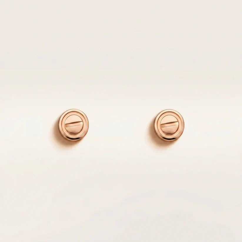 Sculpted Disc Stud Earrings - view 5