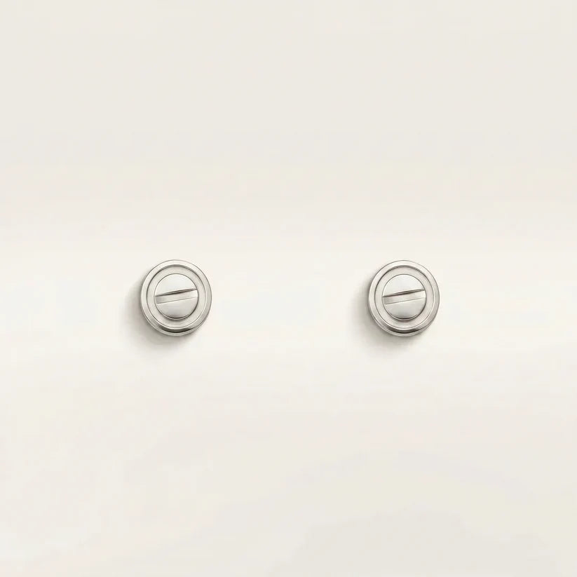 Sculpted Disc Stud Earrings - view 6