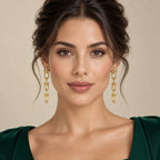 Sculpted Link Drop Earrings - view 2