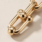 Sculpted Link Drop Earrings - view 4