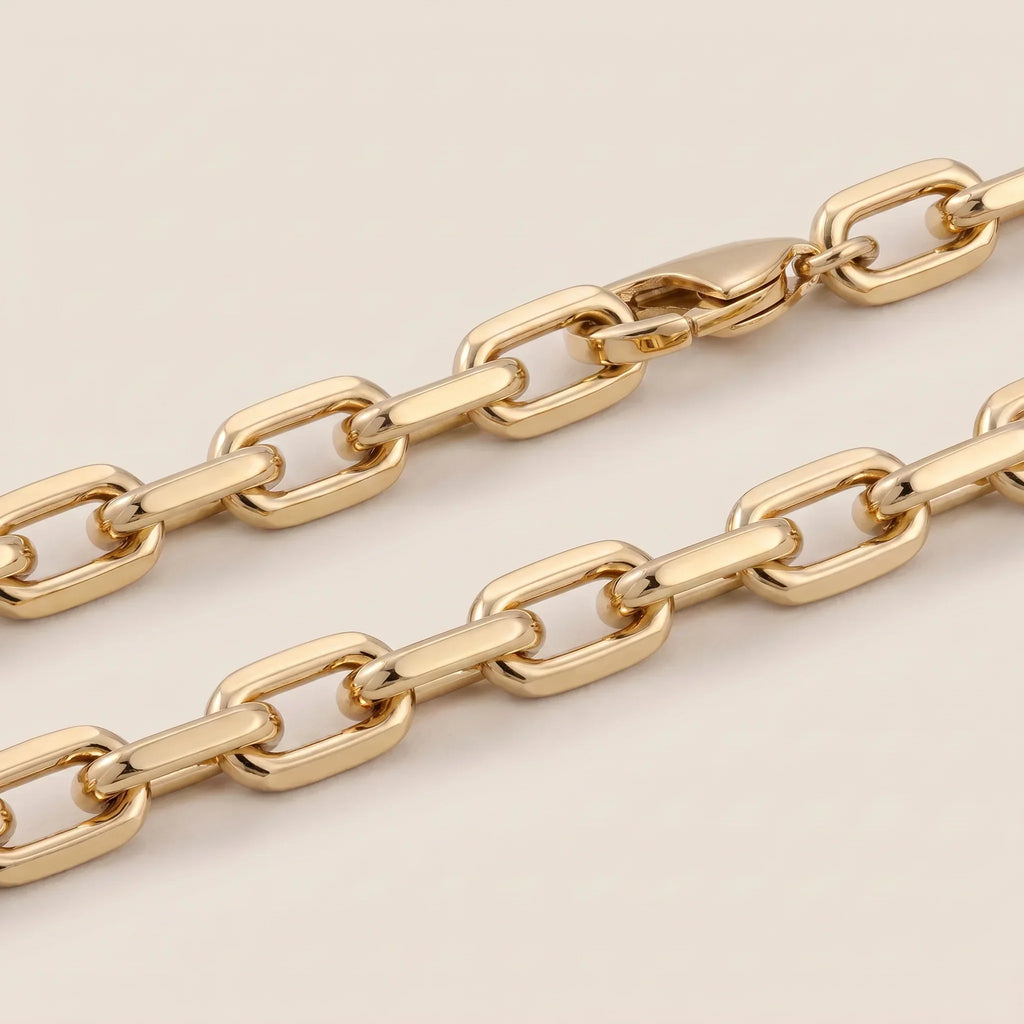Sculpted Paperclip Link Chain Necklace - view 4