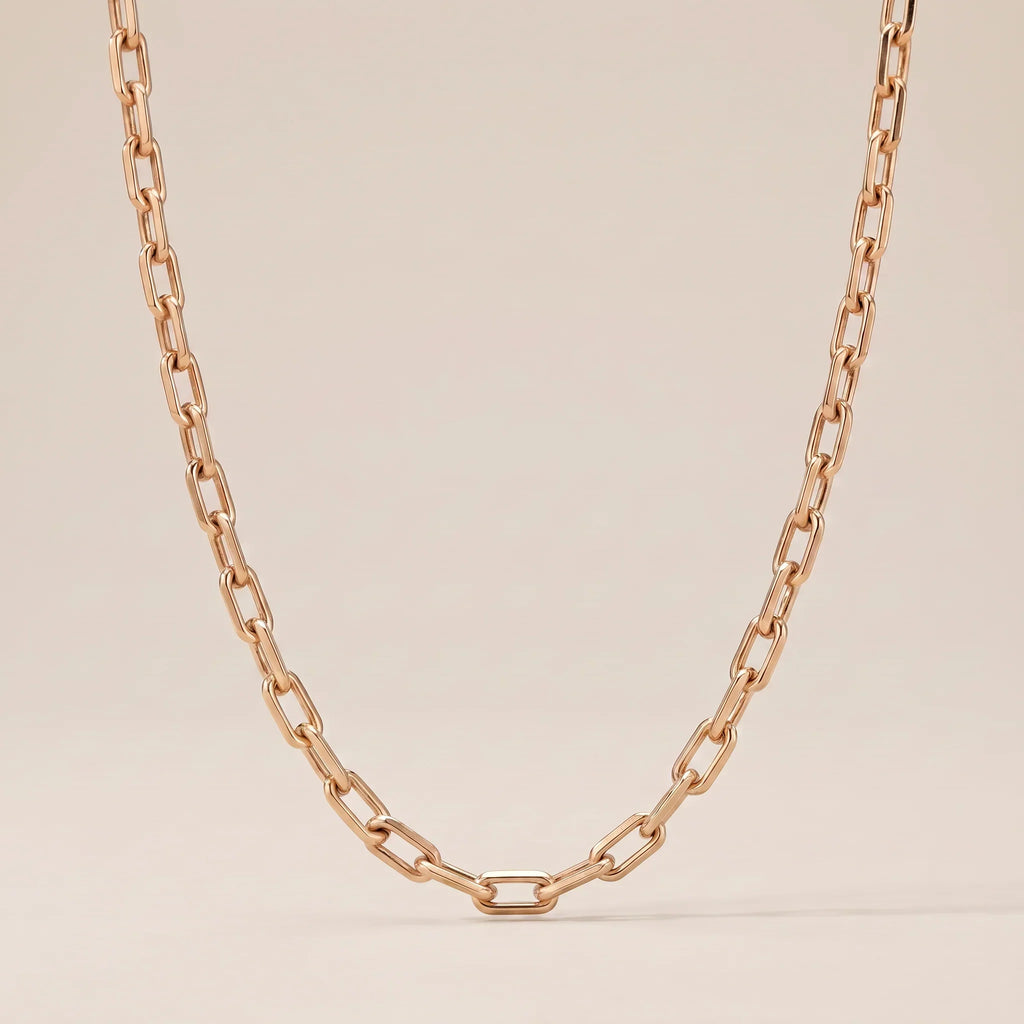 Sculpted Paperclip Link Chain Necklace - view 5