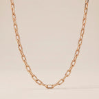 Sculpted Paperclip Link Chain Necklace - view 5