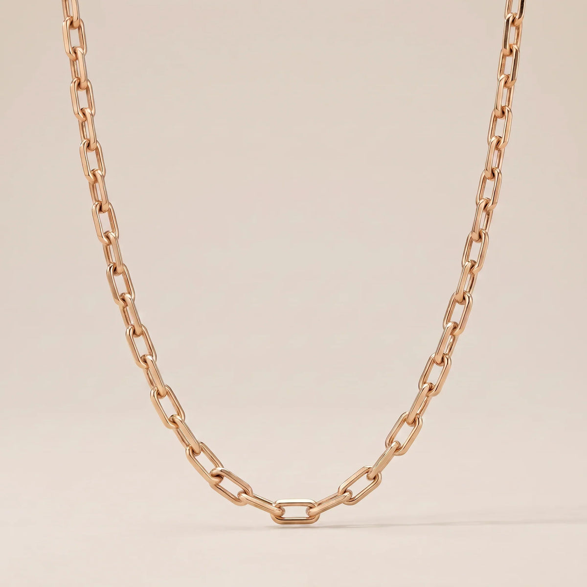 Sculpted Paperclip Link Chain Necklace - view 5