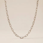 Sculpted Paperclip Link Chain Necklace - view 6