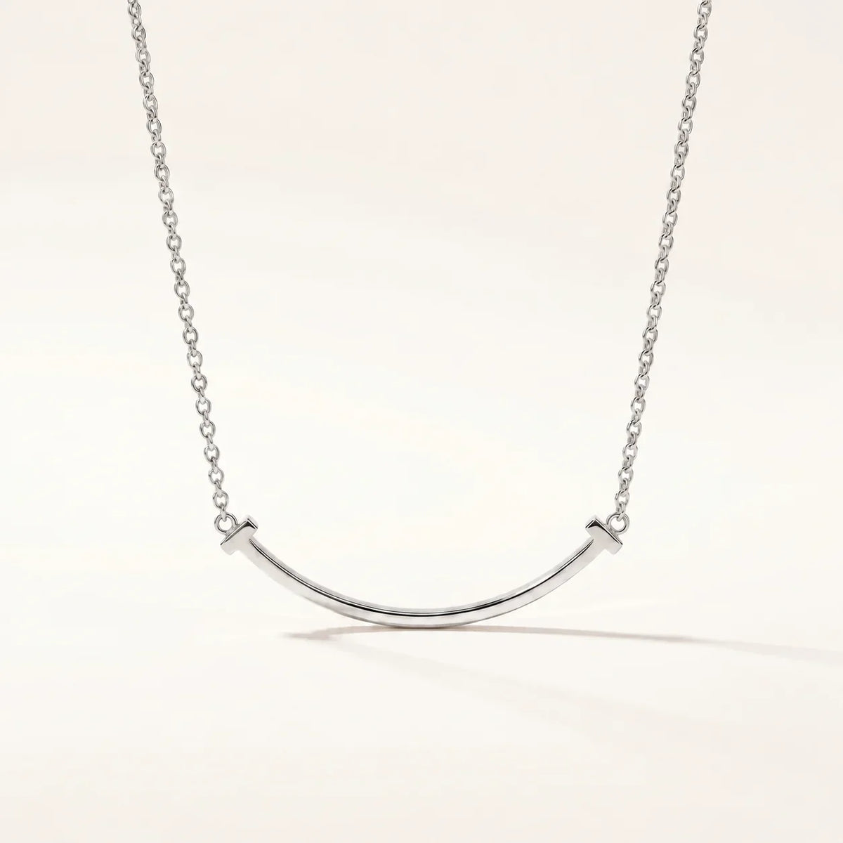 Sculpted Smile Bar Necklace - view 6