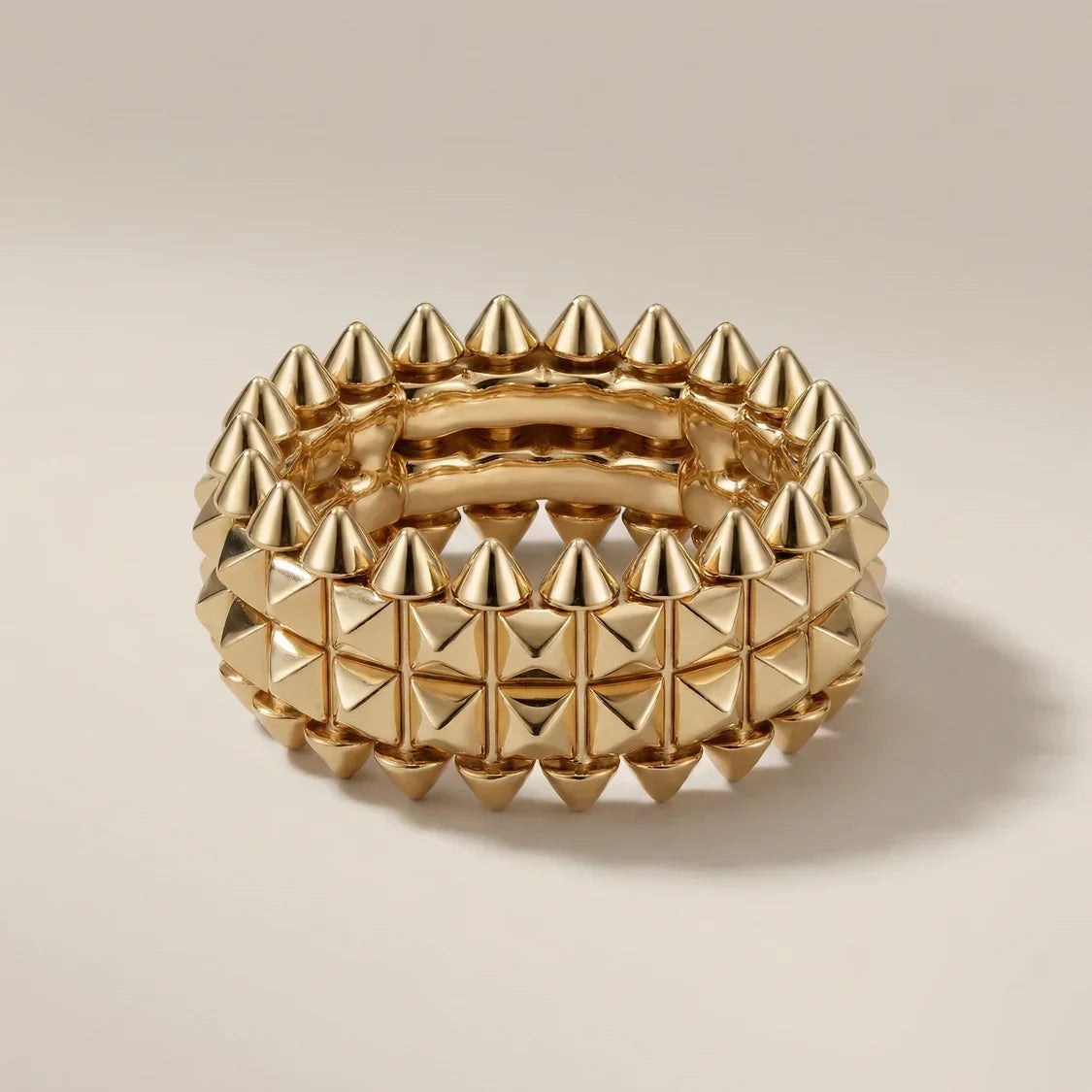 Sculpted Spike Band Ring - view 4