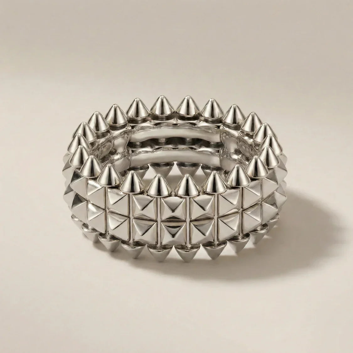 Sculpted Spike Band Ring - view 6